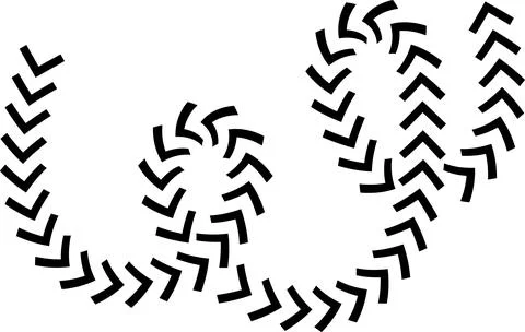 Wavy Curved Arrows Set – Hand Drawn Style Vector Illustration. Stock Illustration