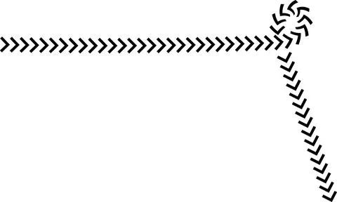 Wavy Curved Arrows Set – Hand Drawn Style Vector Illustration. Stock Illustration