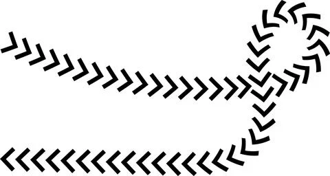 Wavy Curved Arrows Set – Hand Drawn Style Vector Illustration. Illustrazione stock