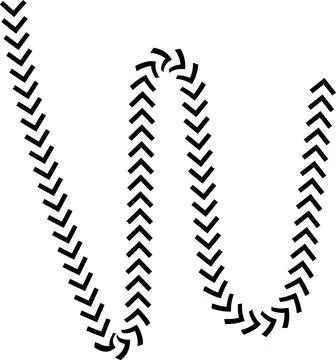 Wavy Curved Arrows Set – Hand Drawn Style Vector Illustration. Stock Illustration