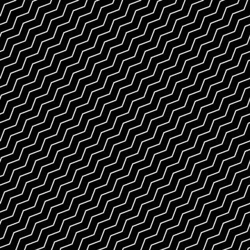 Wavy diagonal parallel lines. seamless, repeatable monochrome pattern 스톡 일러스트