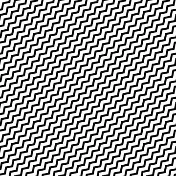 Wavy diagonal parallel lines. seamless, repeatable monochrome pattern Stock Illustration