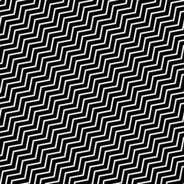Wavy diagonal parallel lines. seamless, repeatable monochrome pattern Stock Illustration