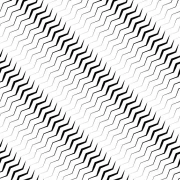 Wavy diagonal parallel lines. seamless, repeatable monochrome pattern Illustrazione stock
