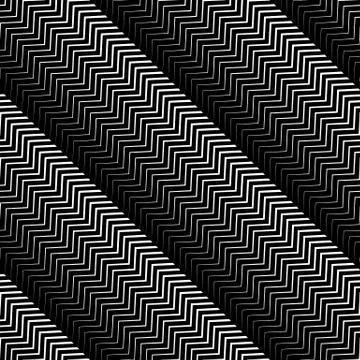 Wavy diagonal parallel lines. seamless, repeatable monochrome pattern Stock Illustration