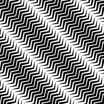 Wavy diagonal parallel lines. seamless, repeatable monochrome pattern. Stock Illustration