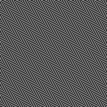 Wavy diagonal parallel lines. seamless, repeatable monochrome pattern. Stock Illustration