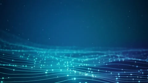 Wavy digital background seamless loop Stock Footage 309649140