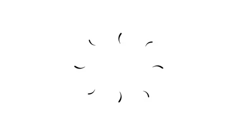 Wavy doodle accent lines in a circle, loopable hand drawn animation Stock Footage 287478175