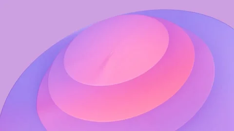 Wavy effect and plastic round shapes, pastel color gradient Stock Footage 277083841