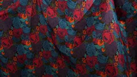 Wavy Fabric Background -  Fabric Generosity Video stock 152743067