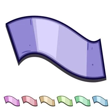 Wavy flexible blank screen display technology 스톡 일러스트