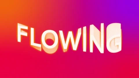 Wavy Flowing Text Titles Stock After Effects