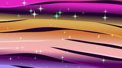 Wavy Fluid Background with Glowing Sparkles Vídeo Stock 332787718