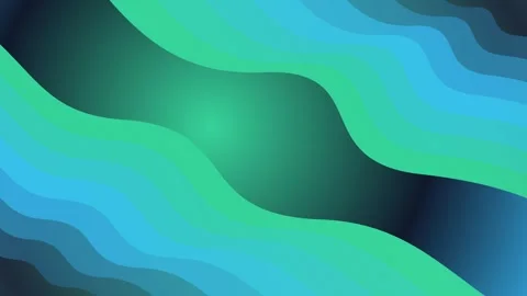 Wavy fluid gradient layers in cyan and teal for dynamic tech marketing pres.. Stock Footage 348115426