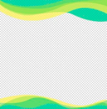 Wavy frame design element. Decor for brochure, banner, flyer. Color wave, curve Stock Illustration