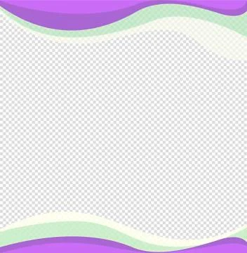 Wavy frame design element. Decor for brochure, banner, flyer. Color wave, curve Stock Illustration