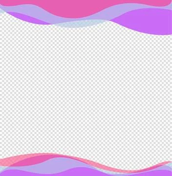 Wavy frame design element. Decor for brochure, banner, flyer. Color wave, cur Stock Illustration