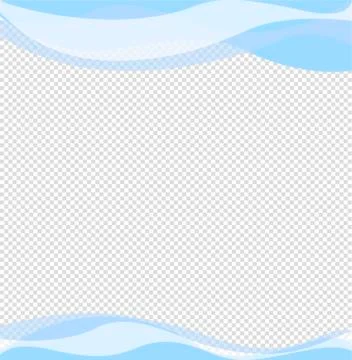Wavy frame design element. Decor for brochure, banner, flyer. Color wave, cur Stock Illustration