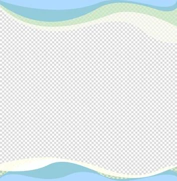Wavy frame design element. Decor for brochure, banner, flyer. Color wave, curve Stock Illustration
