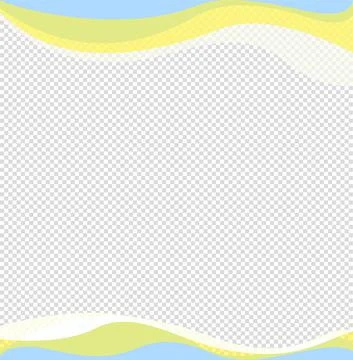 Wavy frame design element. Decor for brochure, banner, flyer. Color wave, curve Stock Illustration