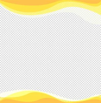 Wavy frame design element. Decor for brochure, banner, flyer. Color wave, curve Stock Illustration