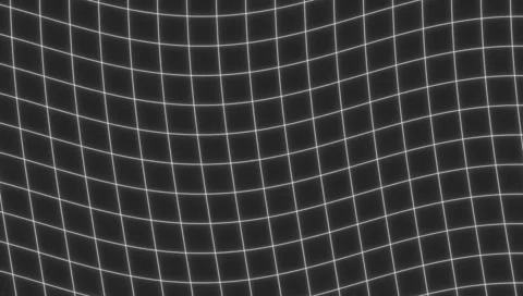 Wavy geometric grey grid pattern with glowing white highlights Stock Footage 310261899