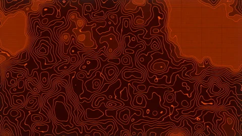 Wavy geometric lines on a sheet of cardboard. 3d rendering loop animation HD Stock Footage 165201120