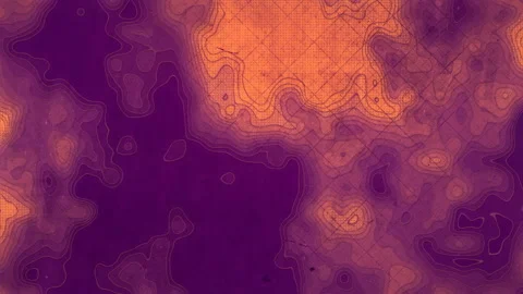 Wavy geometric lines on worn surface 3d rendering loop animation HD Stock Footage 164725611