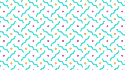 Wavy geometry pattern background animation. Looping video Video stock 274244112