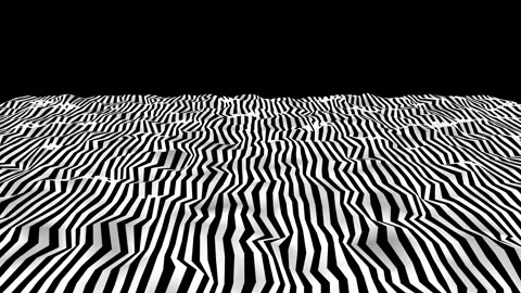 Wavy Glass Surface of Liquid with Pattern. 4K Abstract Iridescent Fluid Bac.. Stock Footage 330544013