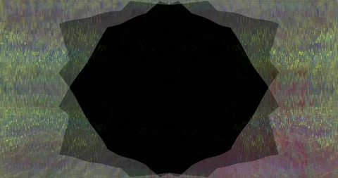 Wavy Glitch Border Stock Footage 204025219