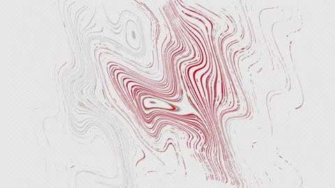 Wavy glitch interference with blue and red channel on a black screen. Stock Footage 263228207