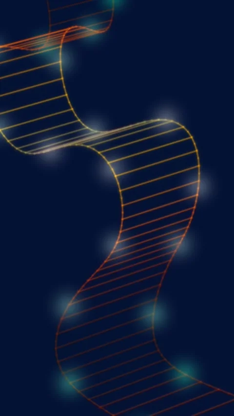 Wavy glowing grid ribbon on dark blue background, abstract data stream concept Stock Footage 339962003