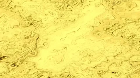 Wavy gold background with smooth, abstract gradation. Holographic gold fluid Video stock 161897521