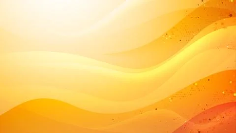 Wavy gold soft background with halftone elements Stock Illustration
