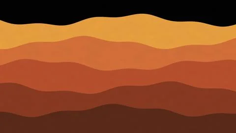 Wavy gradient abstract background with warm tones illustration Stock Illustration