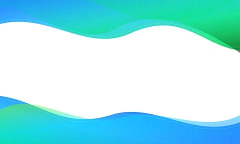 Wavy gradient background features teal green and white color scheme Stock Photos