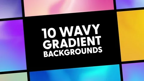 Wavy Gradient Backgrounds Stock After Effects