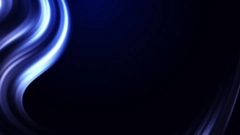 Wavy gradient glowing blue frame on dark background. Place for text. Looped Stock Footage 252084901