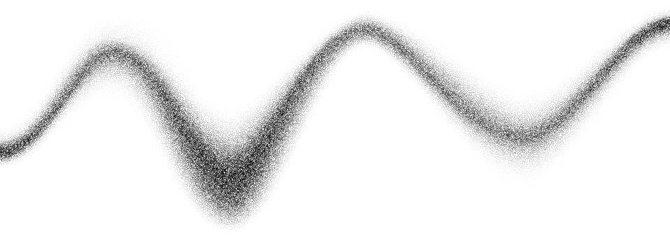 Wavy grain gradient texture. Black stippled flowing line background. Undulate Stock Illustration