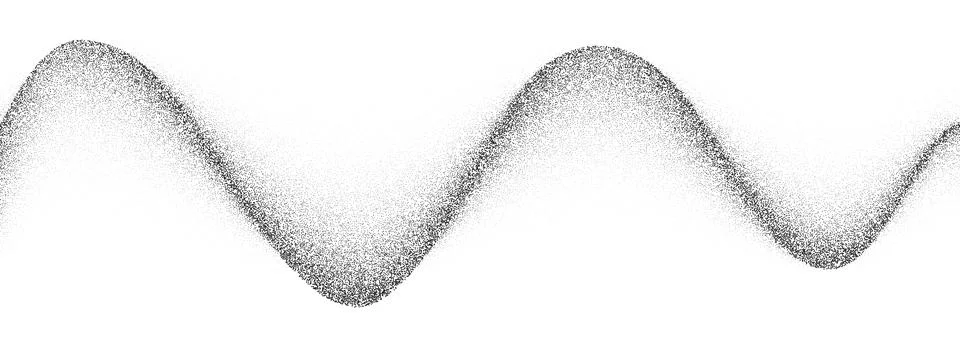 Wavy grain gradient texture. Black stippled fluid background. Grunge noise 스톡 일러스트