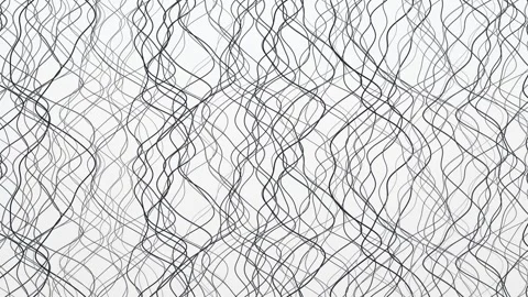Wavy gray lines scroll upward in a seamless loop Stock Footage 341494748