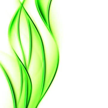 Wavy green design Stock Illustration