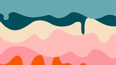 Wavy green flow background Stock Illustration