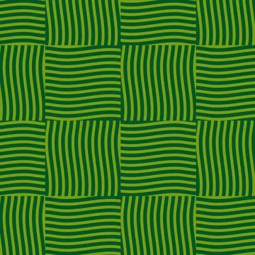 Wavy Green Pattern Stock Illustration