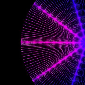 Wavy Grid Background. 3d Abstract Vector Illustration. Stock Illustration