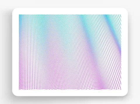 Wavy grid background. 3d abstract vector illustration. Stock Illustration