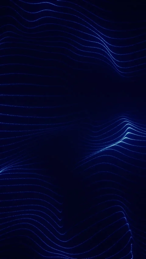 Wavy grid of blue lines Video stock 313086999