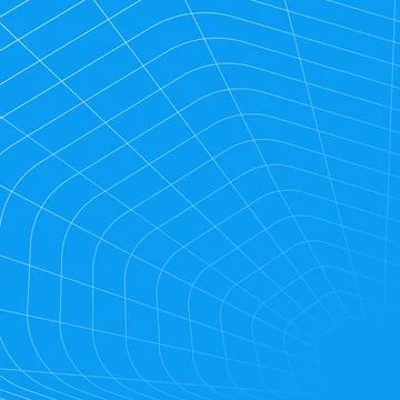 Wavy grid distortion dynamic fluid futuristic black and white background Stock Illustration